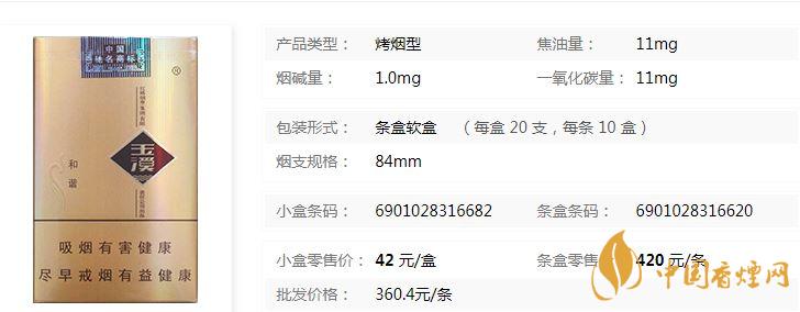 玉溪軟和諧軟包多少錢？玉溪軟和諧香煙價格及參數(shù)