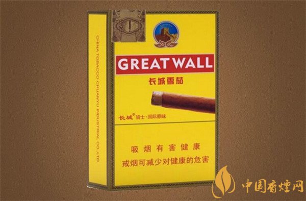長(zhǎng)城雪茄煙(騎士國(guó)際原味5支裝)價(jià)格表圖 長(zhǎng)城騎士國(guó)際原味多少錢(qián)
